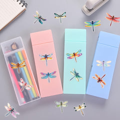 50pcs Insects & Dragonflies Waterproof PET Stickers Art Decals for DIY