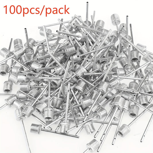 100pcs Basketball Pump Needles Air Pump Needles with Storage Box