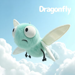 Dragonfly Plush Toy Soft Pastel Insect Decor Home Decoration
