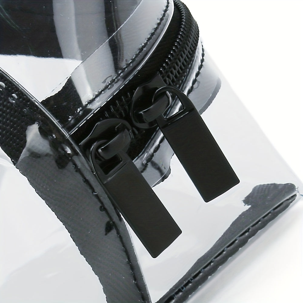 Clear PVC Zipper Travel Pouch Toiletry Bag Waterproof Makeup Bag