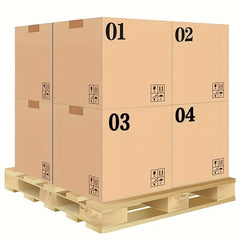 4 Sheets Large Waterproof Number Stickers Number Labels
