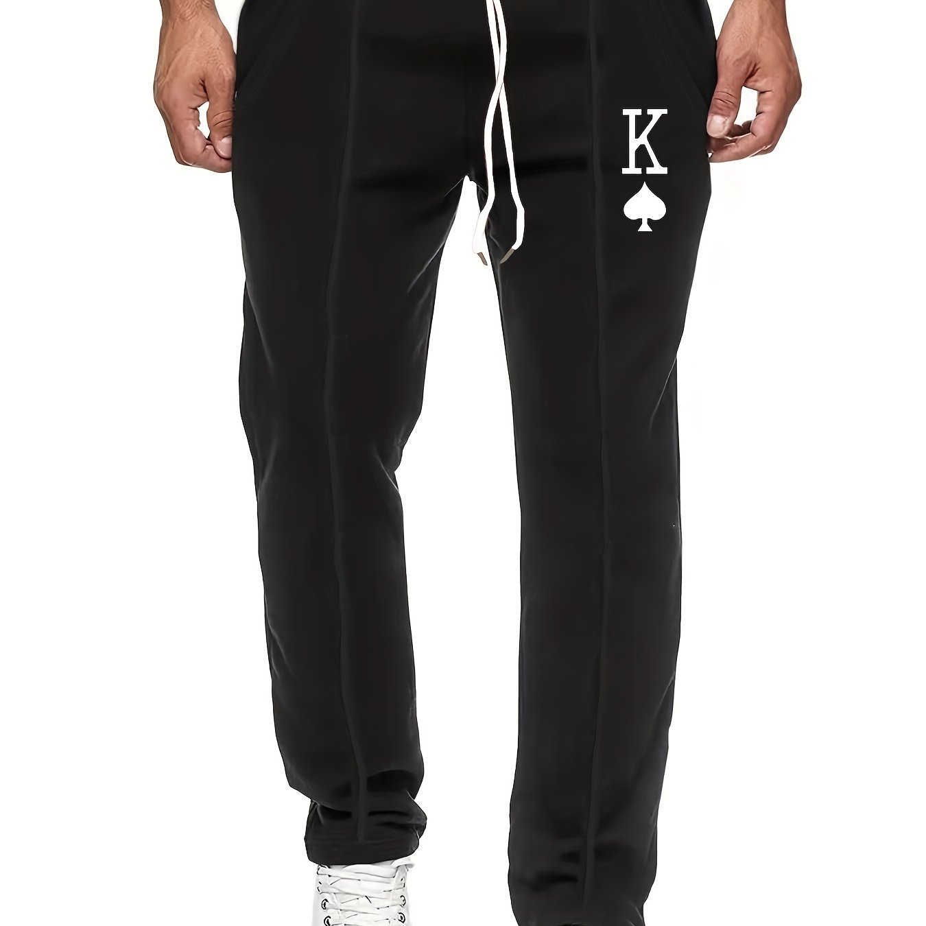 Spade K Graphic Drawstring Pants Men s Pants For Spring Summer Outdoor