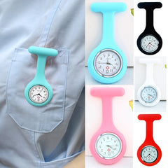 Silicone Nurse Watch Multifunctional Pocket Watch Quartz Movement Digital Brooch