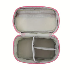 Colorblock Cosmetic Bag Multifunctional Toiletry Wash Bag