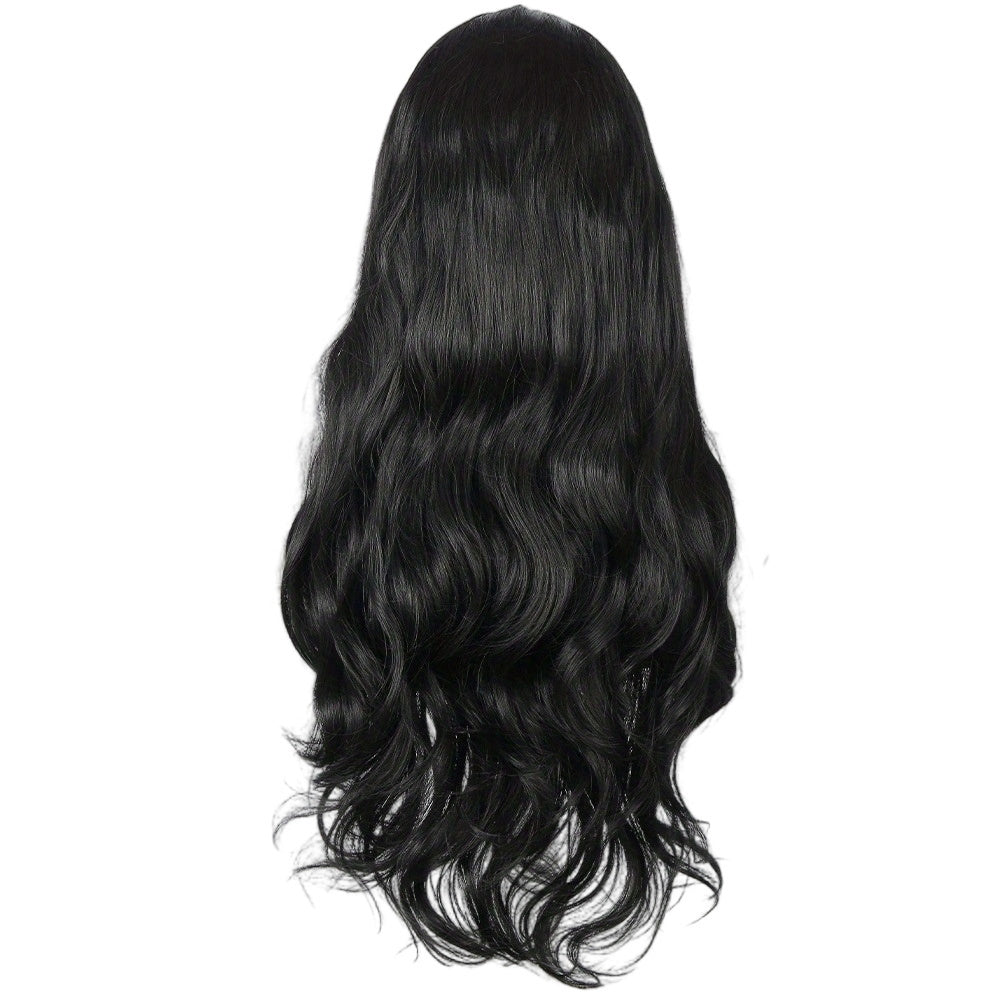 Long Curly Wig With Bangs Synthetic Wig Beginners Friendly Heat Resistant