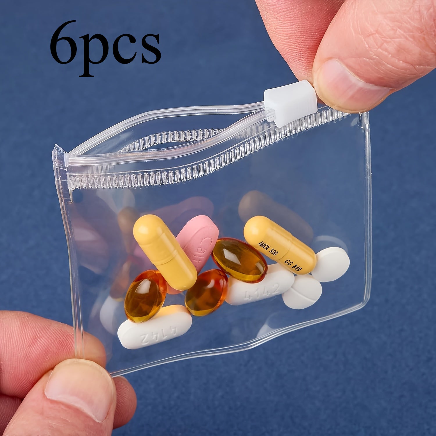 Reusable Medicine Storage Bag Set - Small Zipper Medicine Bag