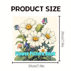 Thick Watercolor Paper Coloring Book for Adults - Mixed Floral Patterns