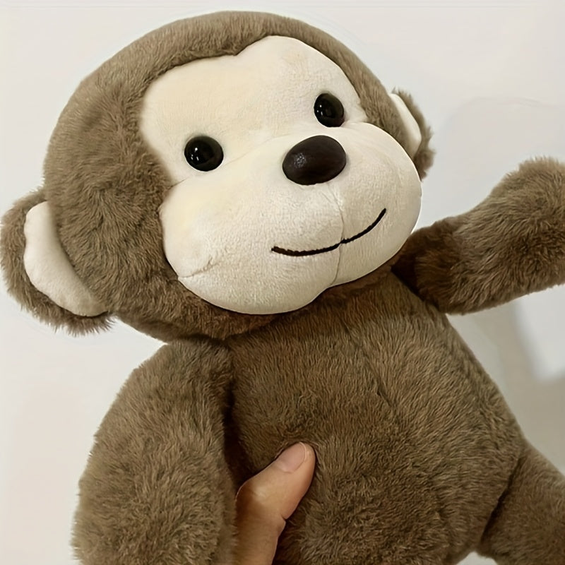 Soft Monkey Plush Toys Stuffed Animal Pillow Mixed Materials Room Decor Gift