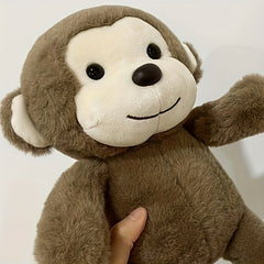 Soft Monkey Plush Toys Stuffed Animal Pillow Mixed Materials Room Decor Gift