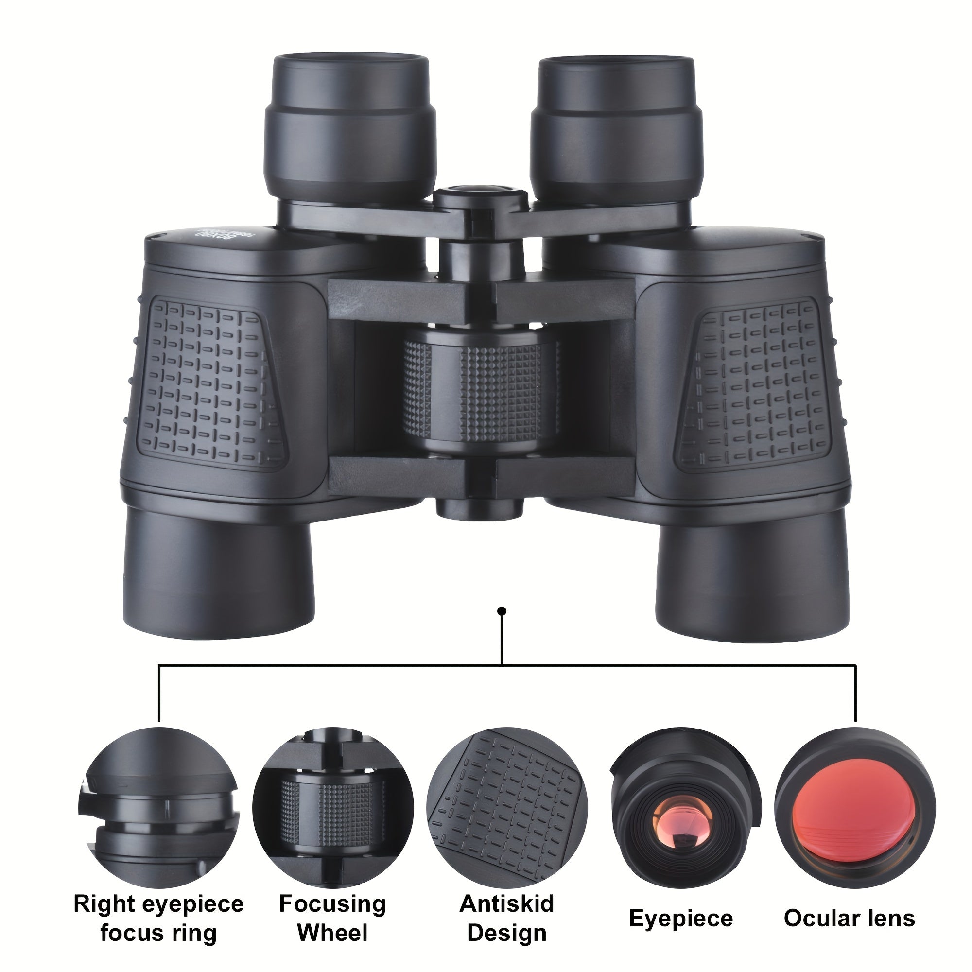 80X80 Binoculars High Magnification for Outdoor Camping Travel