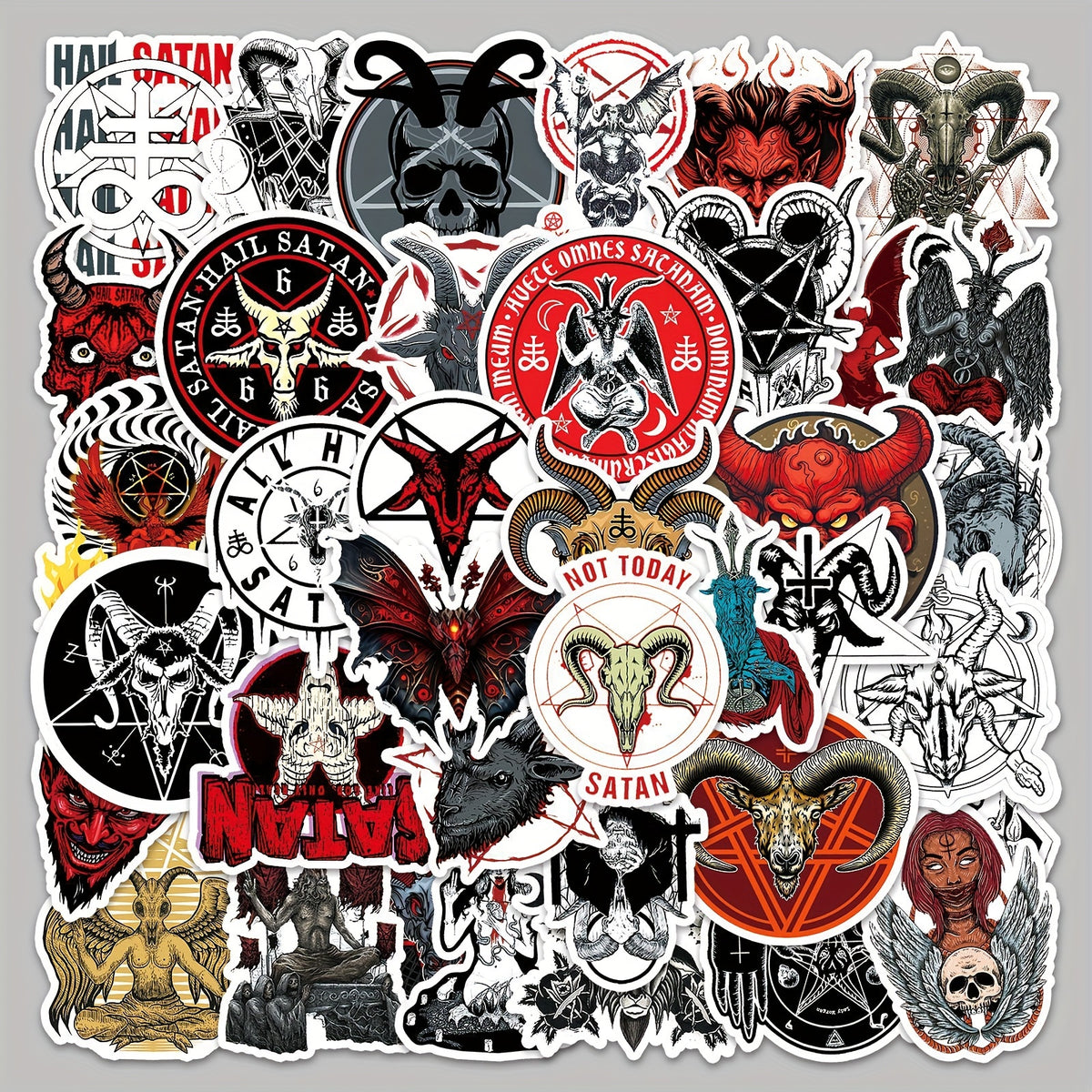 50pcs Satan Fallen Angel Devil Series Stickers for Mobile Phone Cases