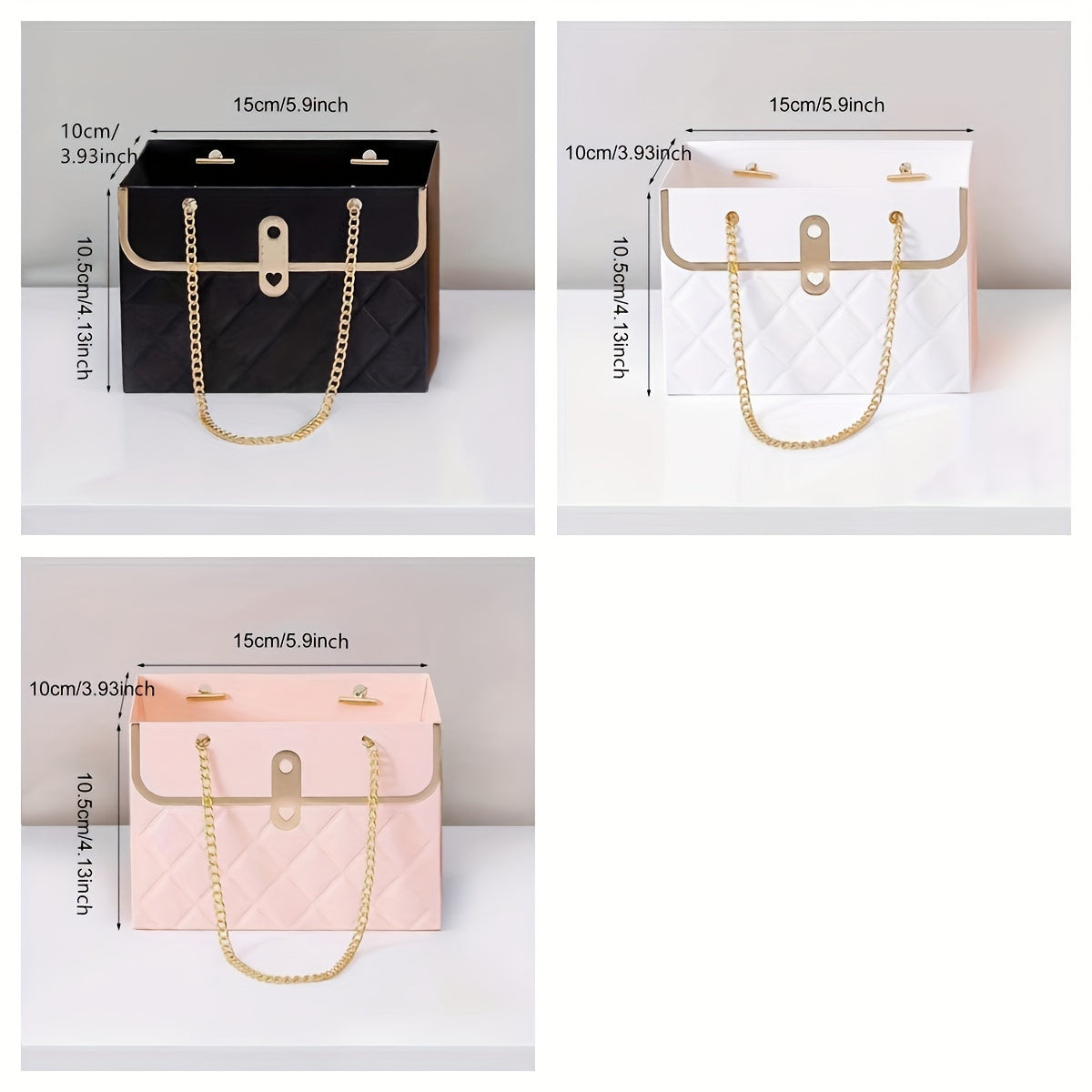 4pcs Flower Tote Bag Wedding Waterproof Household Supplies