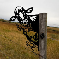 Farm Animal Silhouette Wall Decor for Rustic Outdoor Spaces