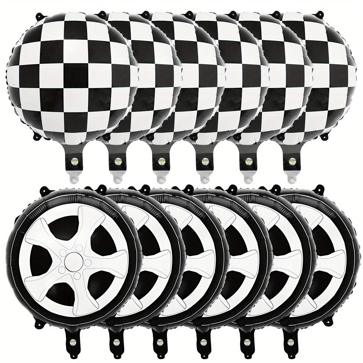 12pcs Race Car Birthday Party Supplies Balloons Set