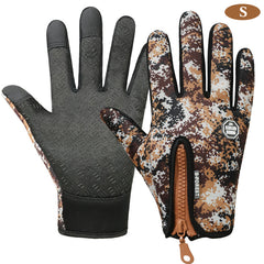 Winter Touch Screen Motorcycle Gloves Windproof Anti-Slip Unisex