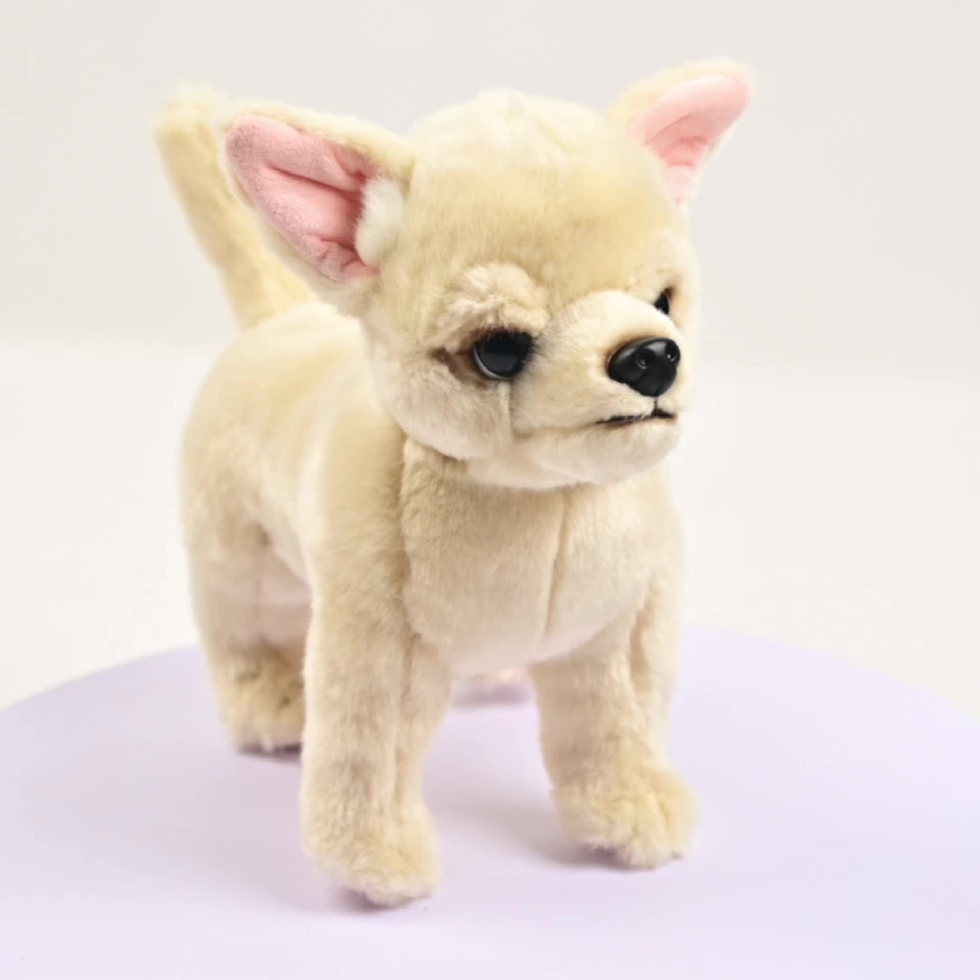 Realistic Chihuahua Plush Toy 24-Inch Ultra Soft Stuffed Animal Dog