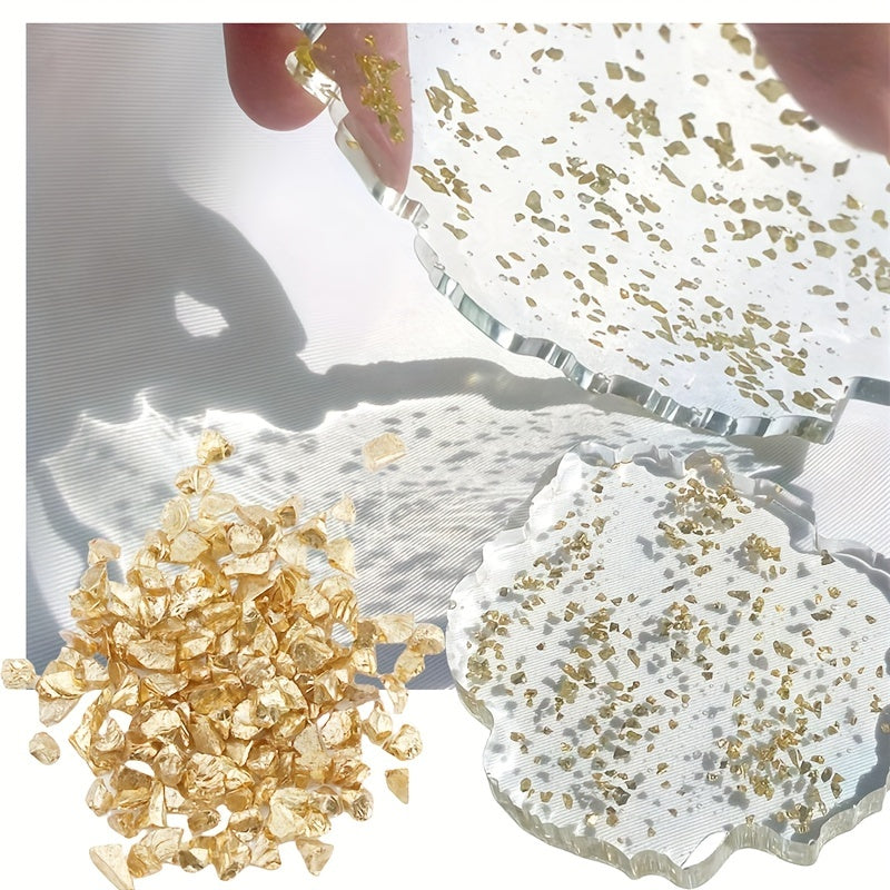 Colorful Crushed Glass Stones Resin Filler DIY Crafts Nail Art Decor