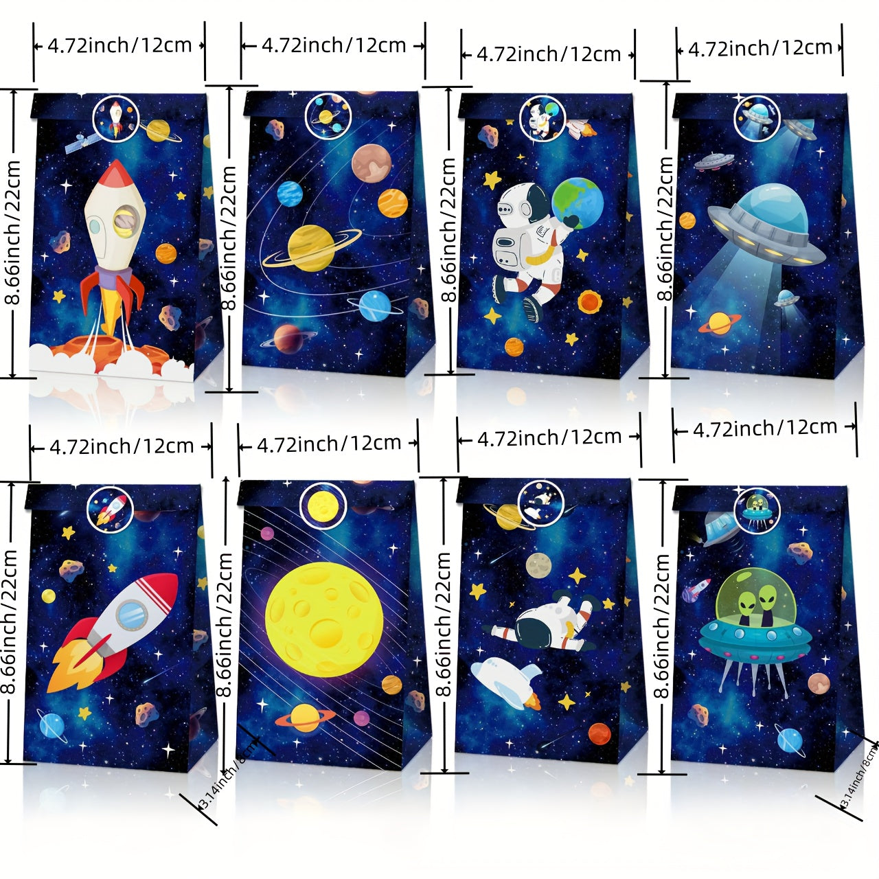 96pcs Space Party Favors Kids Stationery Toy School Classroom Student Prizes