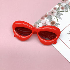 Y2K Thick Frame Sunglasses UV400 Sun Protection