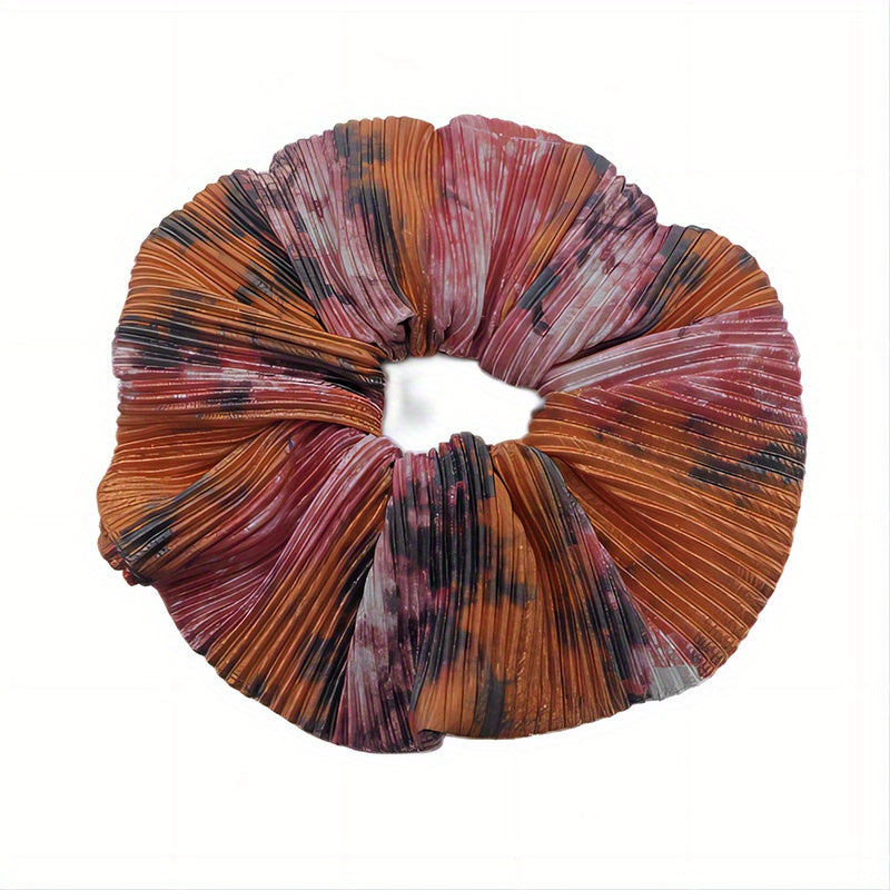 Large Tie Dye Scrunchies Hair Rope Ponytail Holder Accessories