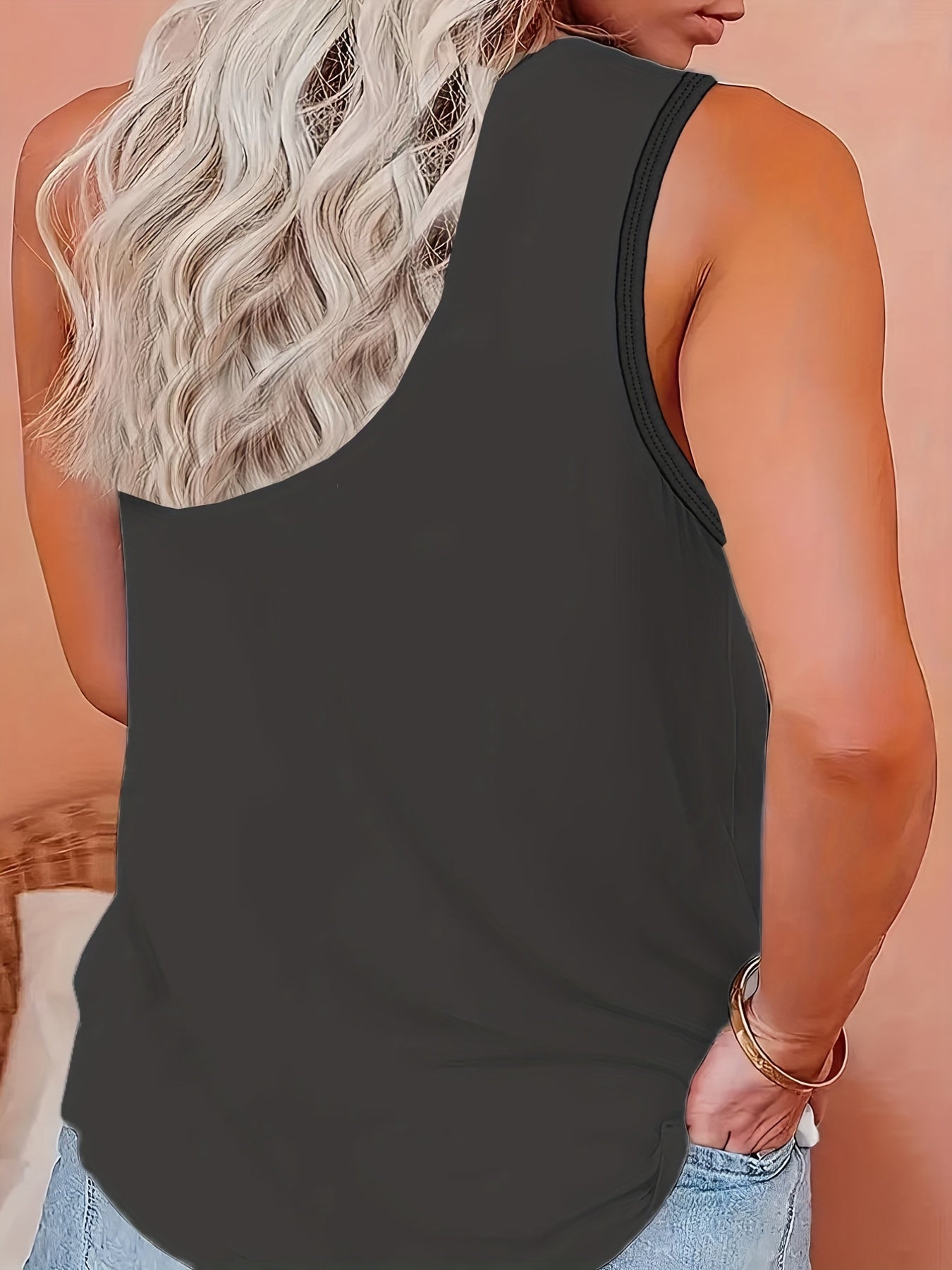  Halloween Floral Skull Butterfly Tank Top