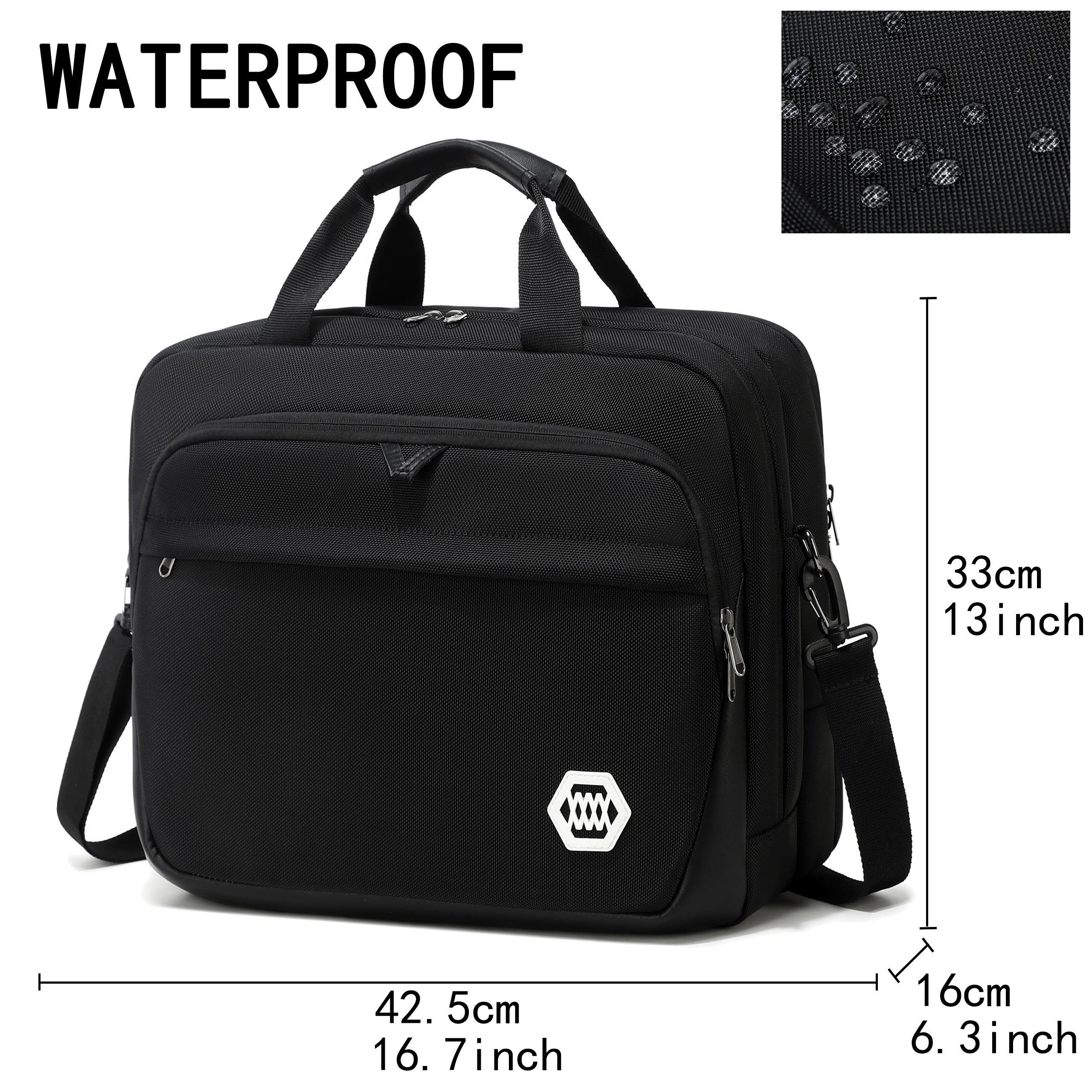 Men's Briefcase Laptop Bag For Work Business Shoulder Handbag