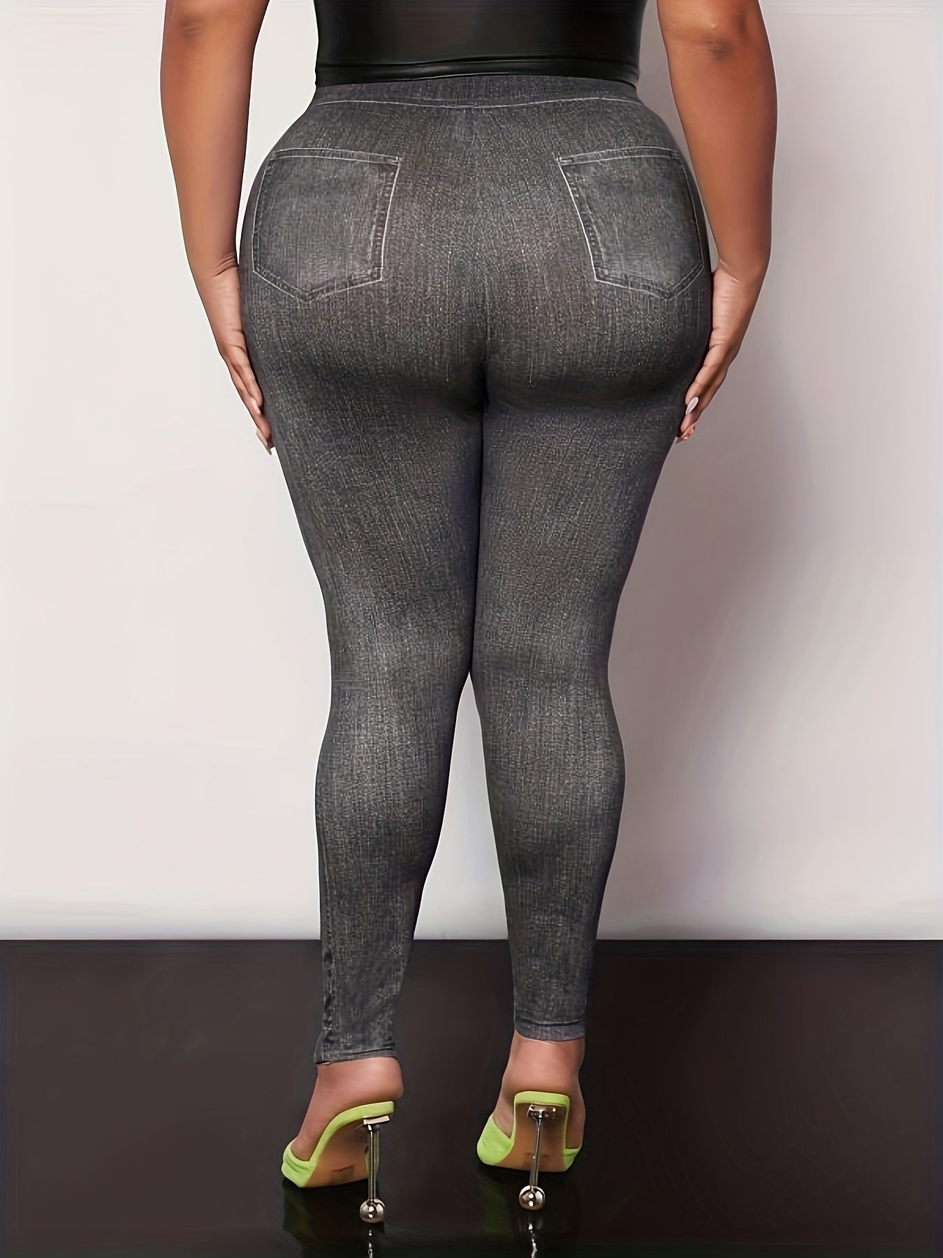 Slim High Waist Jeggings Casual Leggings