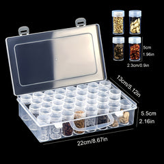 24 38 Slot Storage Box Airtight Container Organizer Portable Carrying Case