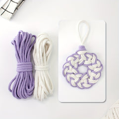 DIY Macrame Coaster Kit with 9 Colors - Beginner's Tutorial