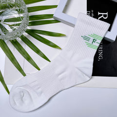 3 Pairs Mid Tube Socks Casual Sporty Breathable Crew Length Women's Stockings