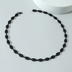 Coffee Bean Necklace Hip Hop Necklace