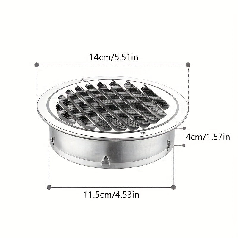 304 Stainless Steel Vent Mesh Cover for Pipe Exhaust Fan