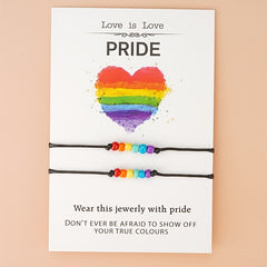 Rainbow Rice Beads Braided Bracelet