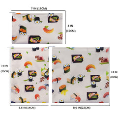 3 PCS Reusable Snack Bags Baby Food Pouches Sandwich Lunch Bags