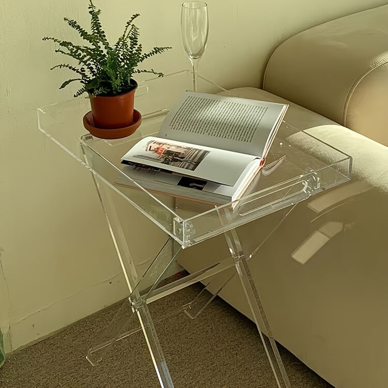 Portable Acrylic Folding Table for Home and Office