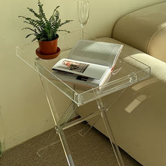Portable Acrylic Folding Table for Home and Office