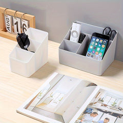 Minimalist Desktop Storage Box for Cosmetics, Remote Control, Stationery