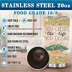 20oz Double Wall Insulated Tumbler Stainless Steel Coffee Cup