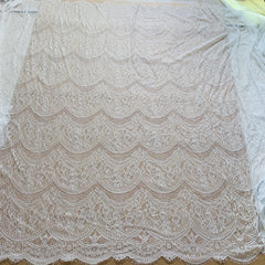 3m Long 1.5m Wide Eyelash Lace Mesh Fabric DIY Tablecloth Curtain Dress Veil