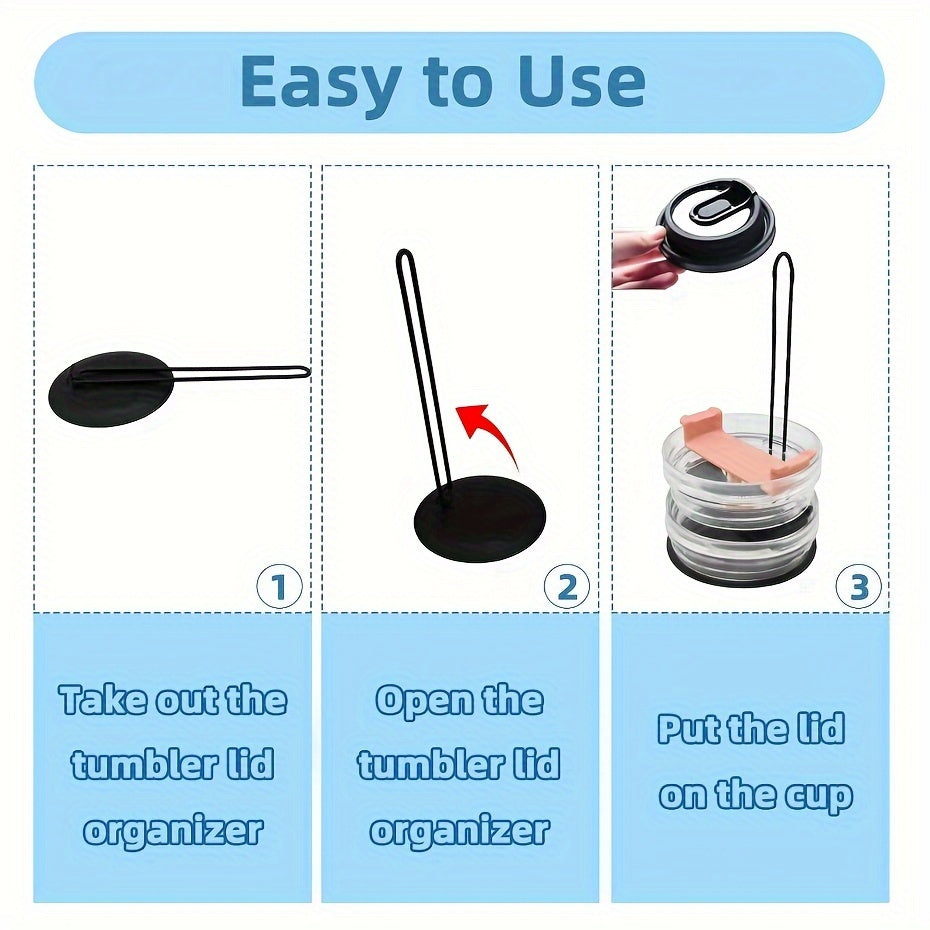 Cup Lid Organizer Storage Bracket Space Saving Cup Accessories