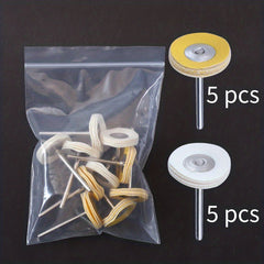 10pcs Leather Buffing Wheel 3x25mm Polishing Grinding Disc Rotary Tool