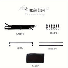 Double Layer Mesh Pocket Rack for Camping