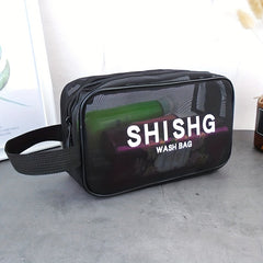 Portable Mesh Toiletry Bag Cosmetic Bag Travel Storage Bag