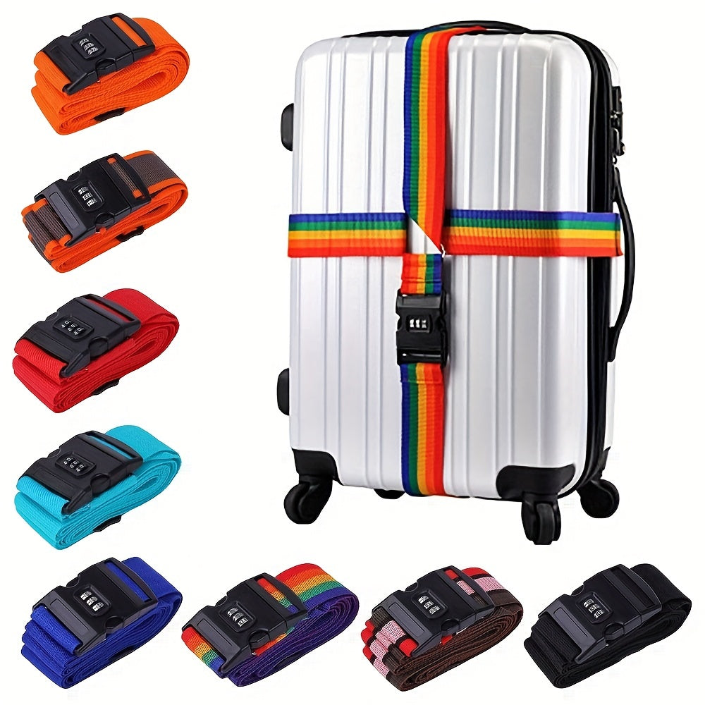 Cross Packing Strap with Password Reinforcement - Travel Luggage Accessory