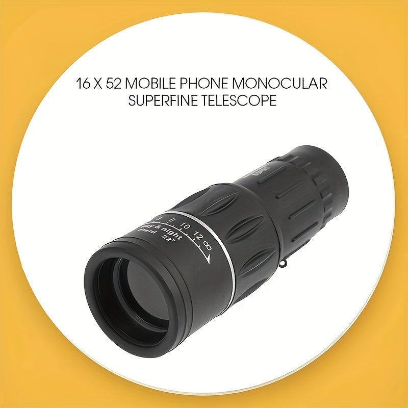 16X52 Monocular Telescope HD Waterproof Durable for Outdoor Concert