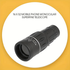 16X52 Monocular Telescope HD Waterproof Durable for Outdoor Concert