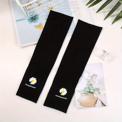 Daisy Arm Sleeves Sunscreen Ice Sleeves Outdoor Gloves