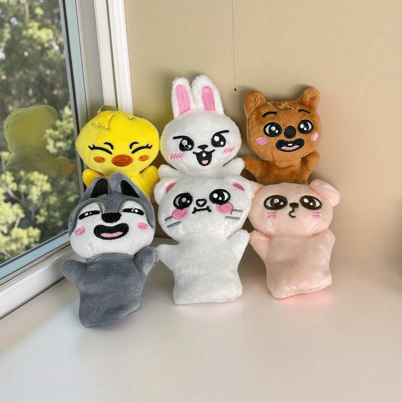 K Pop Themed Plush Dolls Animal Shapes Bear Rabbit Cat