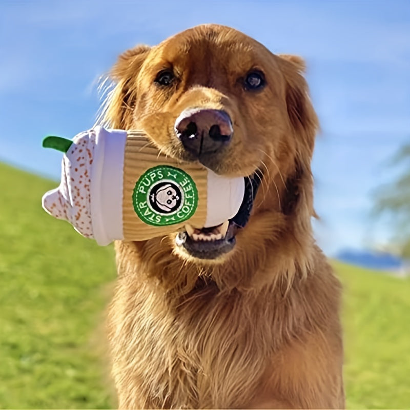 Dog Spice Latte Plush Toy 16.5in