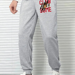 Men's Breathable Drawstring Joggers Loose Fit Pants